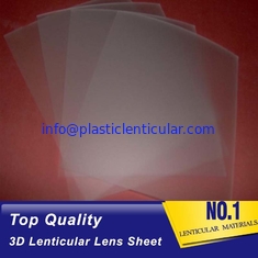 China blank PP lenticular sheet 0.38mm transparent 100 lpi 3d plastic printing film clear flip lenticular lens for sale supplier