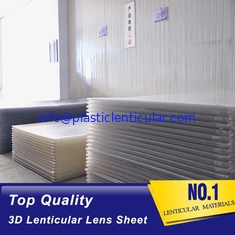 China PLASTIC LENTICULAR 25lpi PS lenticular board 3d lenticular lens sheet for 3d lenticular printing products supplier