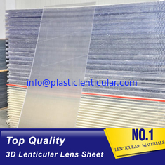 China PLASTIC LENTICULAR 3D 20 LPI UV large format lenticular sheet 3MM designed for 3D lenticular images on digital printer supplier