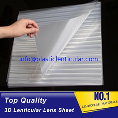 China PLASTIC LENTICULAR blank 3d lenticular lens sheet 100 Lpi Transparent PET Lenticular Film for Advertisement And Packing supplier