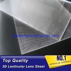 China clear 3D lenticular lens sheet PS acrylic board made 20lpi Lenticular flip sheets for 3d moving pictures Chile supplier
