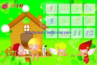 China PLASTIC LENTICULAR Lenticular 3d wall calendar animated change flip 3d wall calendar for wall deco supplier