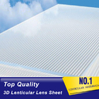 PLASTIC LENTICULAR 20 LPI lenticular lens flip 3d lenticular plastic sheet for large size lenticular advertisment