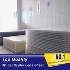 PLASTIC LENTICULAR 25lpi PS lenticular board 3d lenticular lens sheet for 3d lenticular printing products