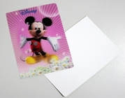 Plastic Product Material 3D Lenticular Lens Gift Cards Flip Animation Lenticular Cards Printing From Australia
